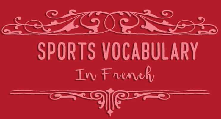 Sports Vocabulary in French