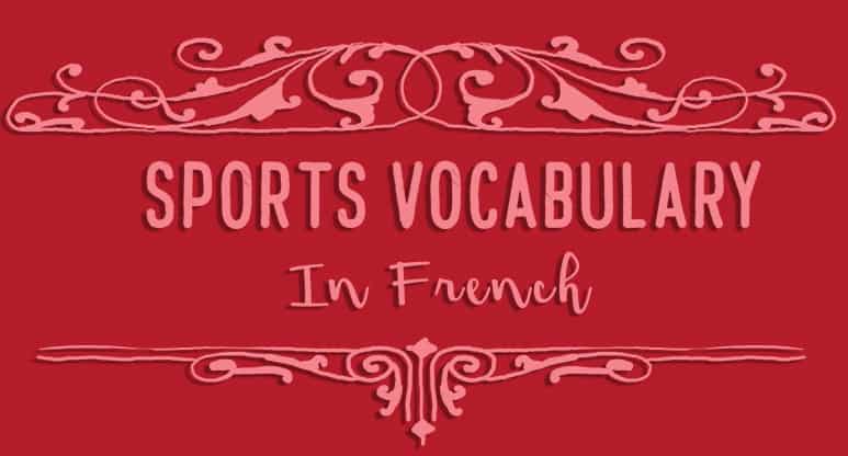 Sports Vocabulary in French